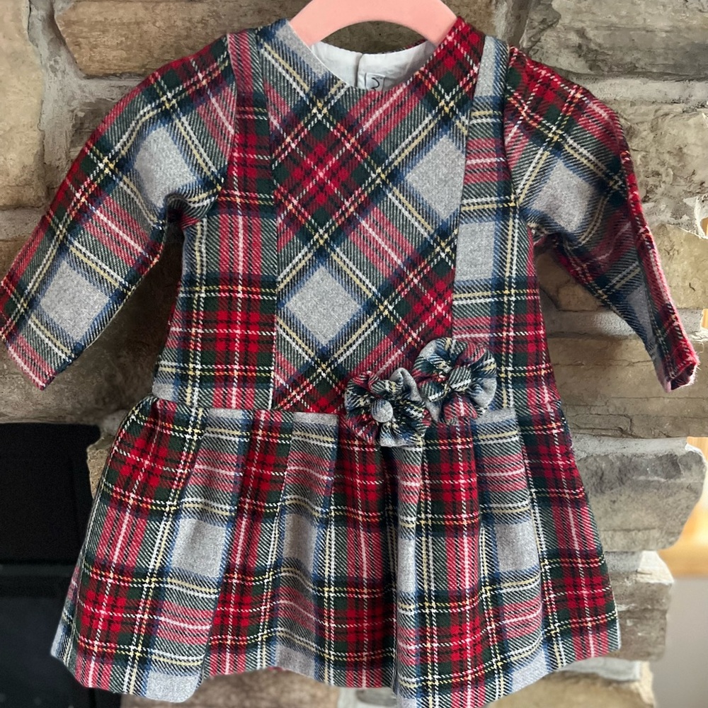 MEBI ROOT plaid dress (3T - RUNS SMALL)